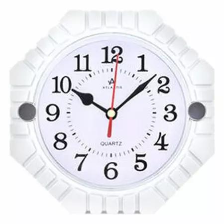 Часы настенные ATLANTIS 15,8*15,8см белые TLD-5993T ш.к.6562