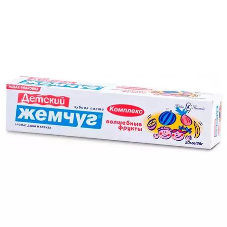 Паста зубная ЖЕМЧУГ 50мл нов. Нев.К Волш.фрукты детская арт 17107сп=6шт/уп=36шт пенал