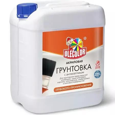 Грунтовка 3л OLECOLOR глуб проник акриловая 0055