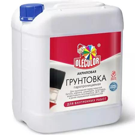 Грунтовка 1л для внутренних работ OLECOLOR акриловая