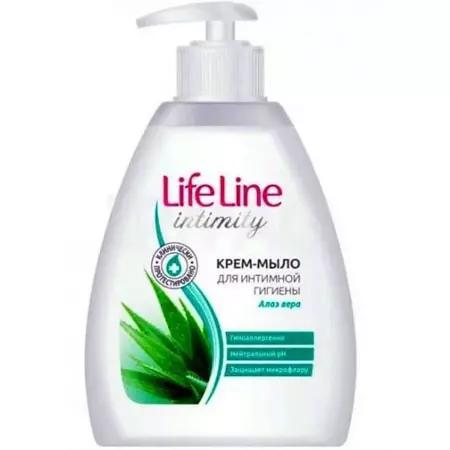 Мыло жидкое LIFE LINE 280гр крем алоэ вера