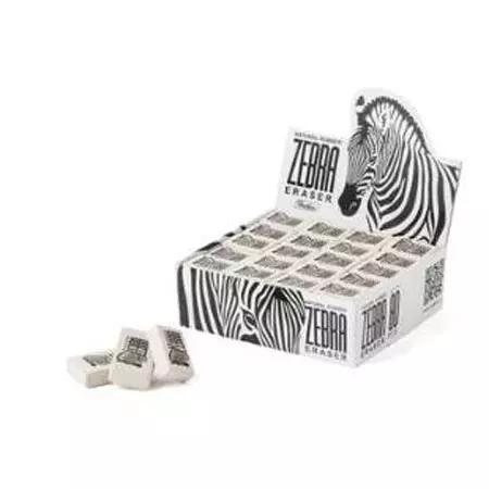 Ластик Hatber нат каучук Zebra 26BL_14231 039515 ш.к 0333/9033 сп=80шт