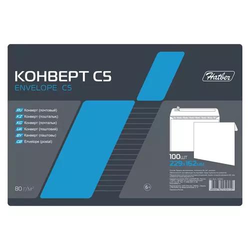 Конверт 162*229 Hatber С5 с силик лентой 5LK_10000 48310 сп=1000шт/100шт