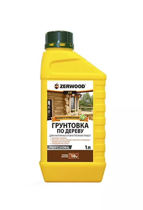 Грунтовка 1л для внутренних и наружних работ ZERWOOD GR по дереву