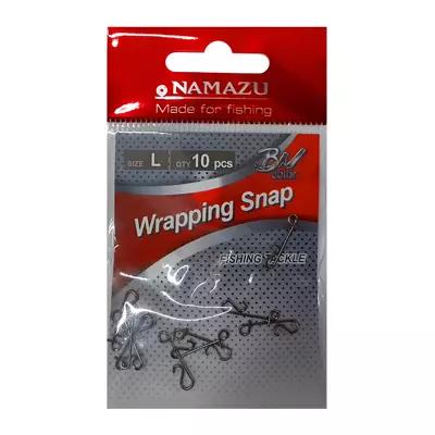 Застежка безузловая NAMAZU WRAPPING SNAP цв BN р L test-15кг N-FT-WSL сп=10шт цена за сп