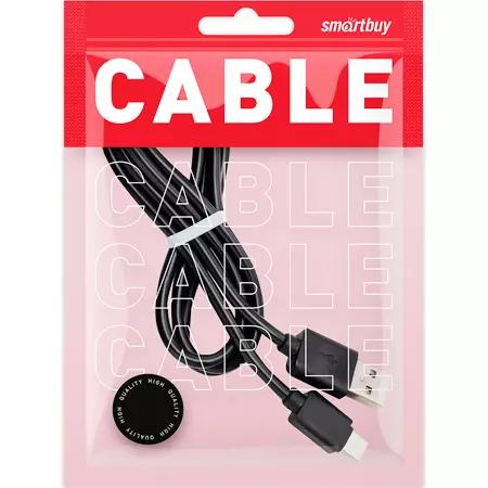 Кабель USB Smartbuy Type-C 1.2м черный iK-3112 black