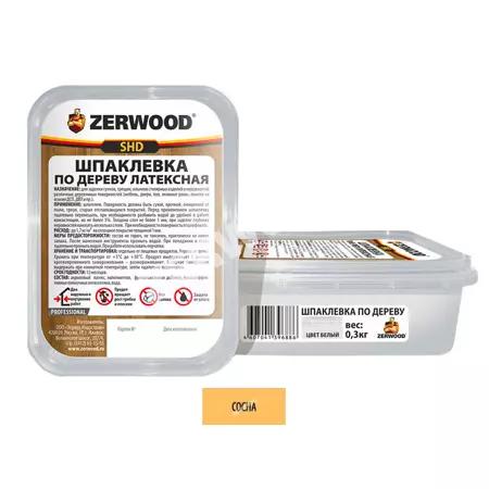 Шпаклевка по дереву 0,3кг сосна банка ZERWOOD SHD