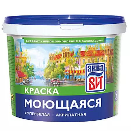 Краска ВД АкваВит 1,3кг супербелая моющаяся ВАК-20 ш.к.9601