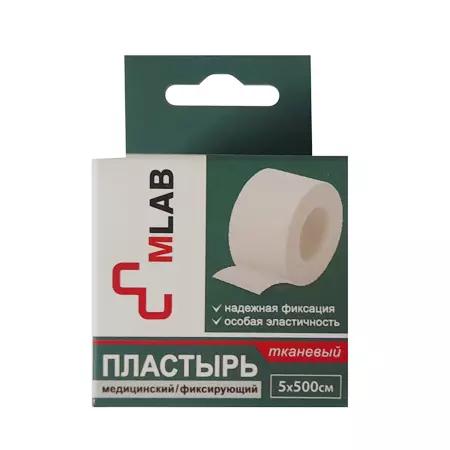 Пластырь MLAB 5*500см тканная основа ш.к.4864/4741