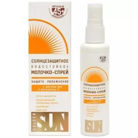 Молочко для загара ЛУЧШИЕ ТРАДИЦИИ 60мл SPF 45+ водостойкое в/ф спрей