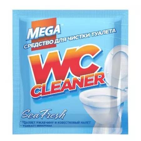 Средство чистящее для туалета MEGA 130гр WC Cleaner Sea Fresh с антимикробным эффектом Ч15-09