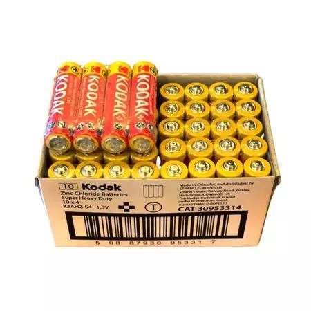 Батарейка мизинчиковая KODAK Super Heavy Duty солевая (AAA/R03-1,5V) сп=40шт/цена за шт