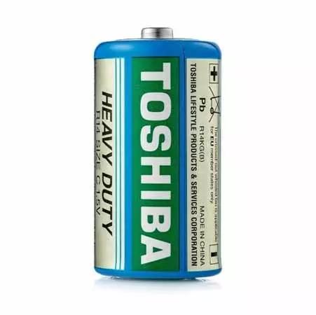 Батарейка средняя TOSHIBA солевая (R14/С-1,5V) сп=2шт/цена за шт