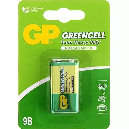 Батарейка крона GP GreenCell солевая (6F22-9V)