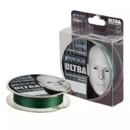 Леска плетеная AKKOI MASK ULTRA 130м 0,10мм 3,63кг dark-green ш.к.2367