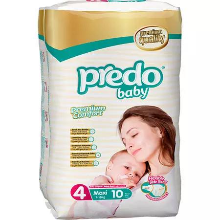 Подгузники PREDO BABY №4 7-18кг 10шт S-104 4093