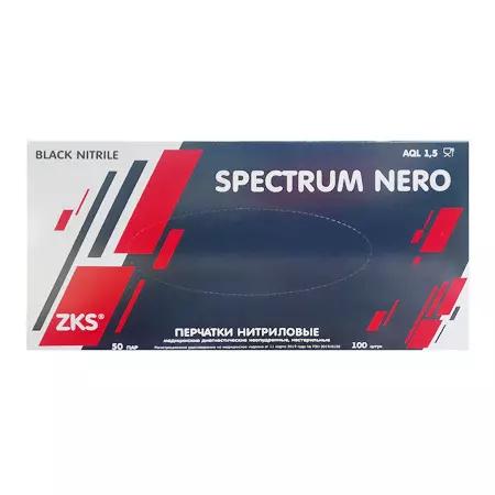 Перчатки нитрил ZKS Spectrum Nero р XL черные 1292 100шт