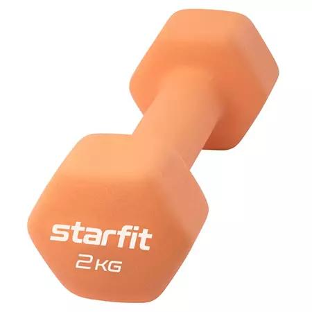 Гантель 2кг неопреновая STARFIT оранжевая DB-201 7731