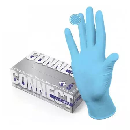 Перчатки нитрил CONNECT NITRILE р L ш.к.3323/4740 сп=50пар/цена за спайку