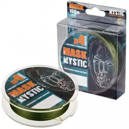 Шнур плетеный AKKOI Mask Mystic х4 100м 0,12мм deep-green ш.к.1537