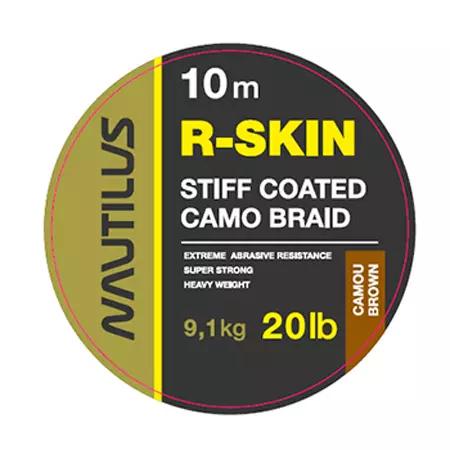 Поводковый материал NAUTILUS R-Skin 10м 20lb Camou Brown 3015