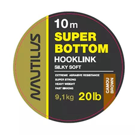 Поводковый материал NAUTILUS Super Bottom 10м 20lb Camou Brown 2889