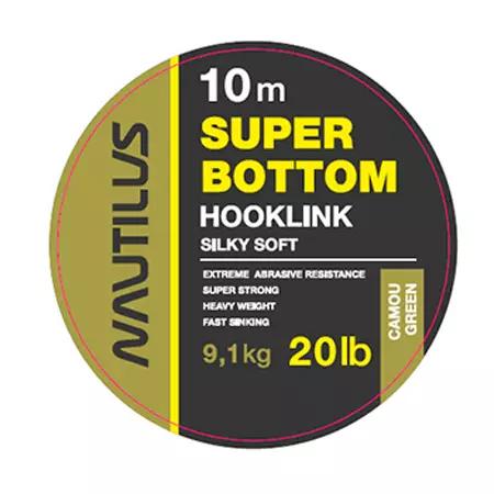 Поводковый материал NAUTILUS Super Bottom 10м 20lb Camou Green 2872