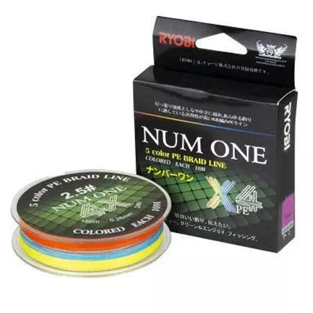 Шнур NUM ONE PE4X-100M 1.5/0.205мм Multi Colour Ryobi ш.к.8972