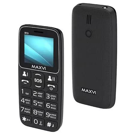 Телефон сотовый Maxvi B110 Черный ш.к.6594 ЛЦ