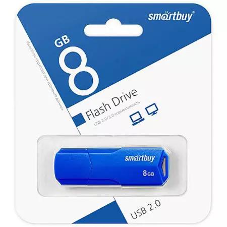 Флешка USB Smartbuy 8GB CLUE Blue