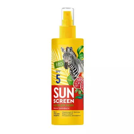 Масло для загара SUN SCREEN 150мл SPF 5 питательное