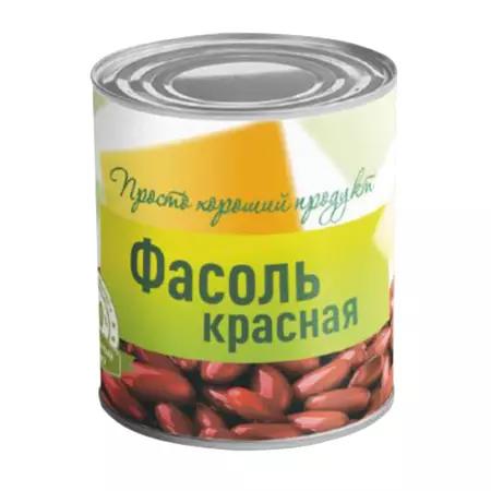 Консерва Фасоль красная натуральная ГОСТ ж/б 400г Хороший Продукт ш.к.1497