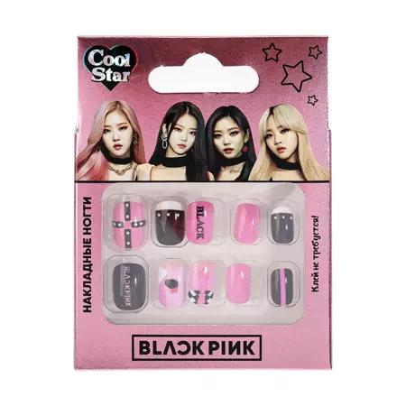 Накладные ногти COOL STAR black pink