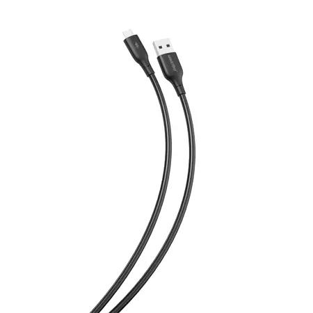 Кабель USB Smartbuy MicroUSB 3А 1м S25 черный