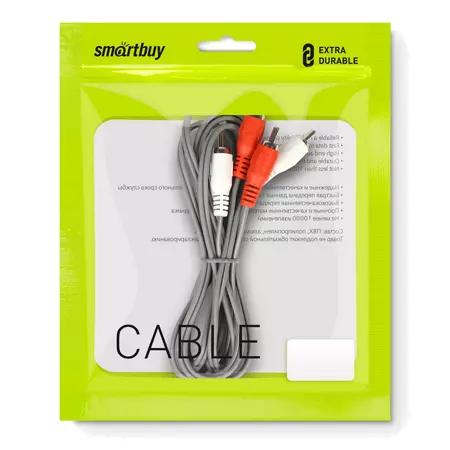 Кабель соединительный Smartbuy 2xRCA 1,8м пакет